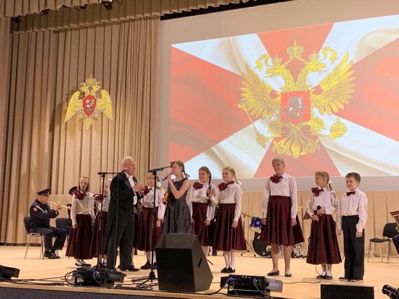 Кадеты ГБОУ "Школа №556" приняли участие в концерте духового оркестра ОМОН ГУ РосГвардии по г. Москве